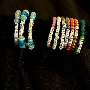 Zodiac Sign Beaded Bracelets